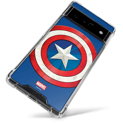 Marvel Captain America Shield Google Pixel 6 Clear Case